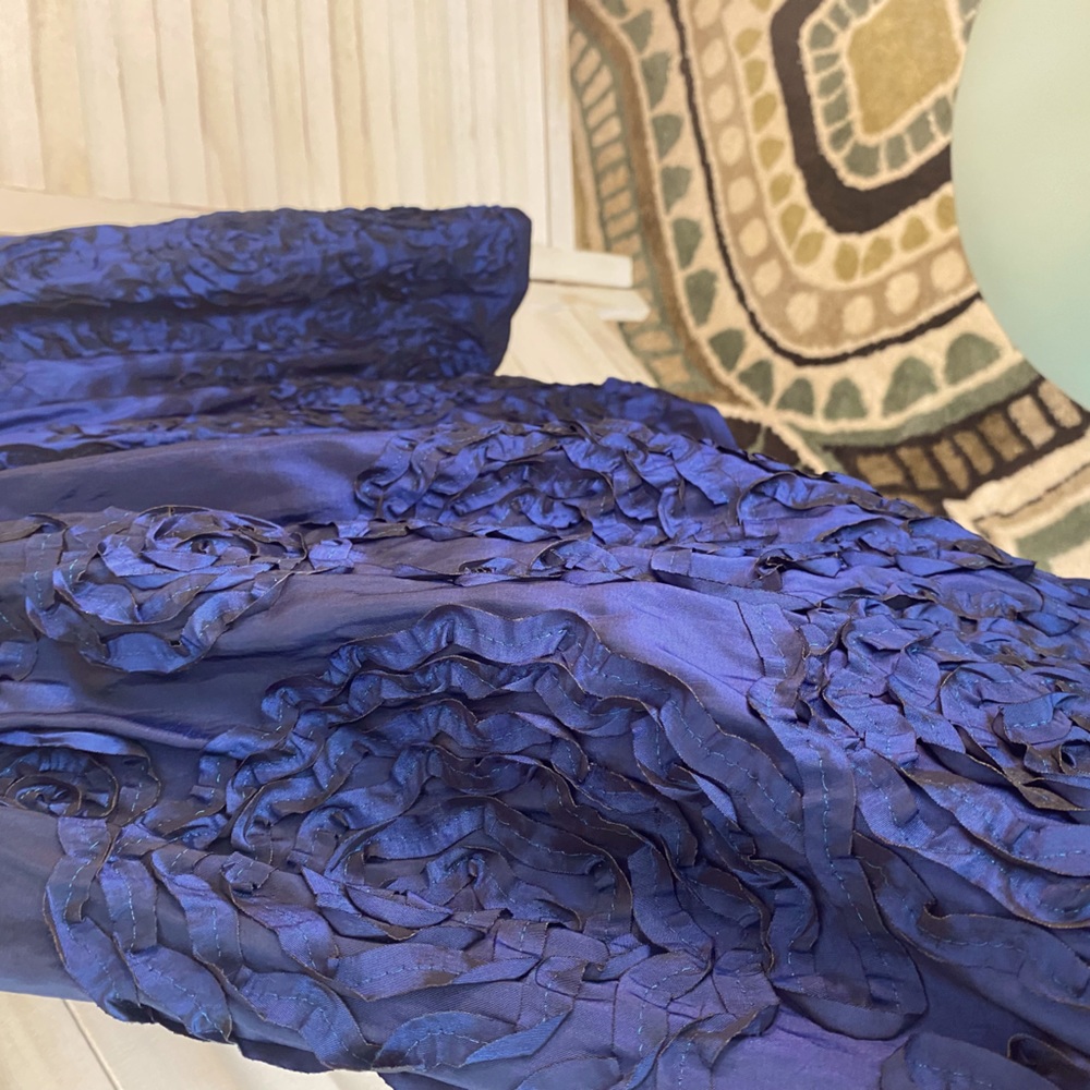 Party dress size 12 spandex polyester nylon full skirt pleated  breast top